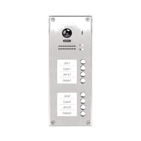 dt608-id-fe-s8-v2 V-TEK DT608/ID/FE-S8 — Door Station with 8 BUTT+KEYFOB