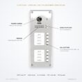 DT608 eight-button apartment door station — key features