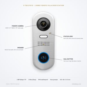 DT610 features DT610 fisheye villa door station — key features