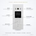 DT851-F anti-vandal flush door station — key features