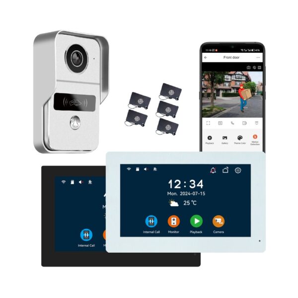 kw02-ip7-silver-5 KONX KW02-IP7 — 2-Wire WiFi Video Kit, Silver - view 5