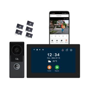 kw06-ip7-black-2 KONX KW06-IP7 — 2-Wire Slim WiFi Video Kit, Black - view 2